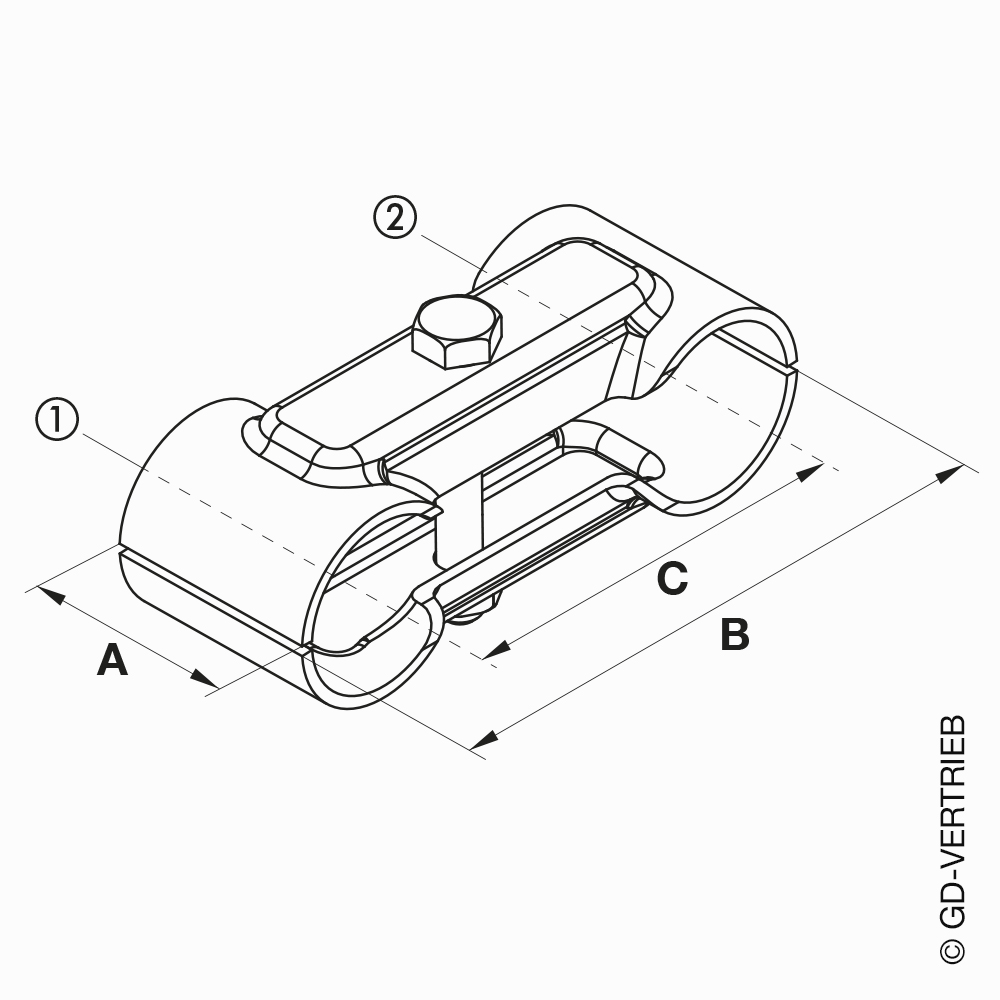 Doppelschelle - HOF SC 100 kg 5032-2 - Doppelschellen, LTH