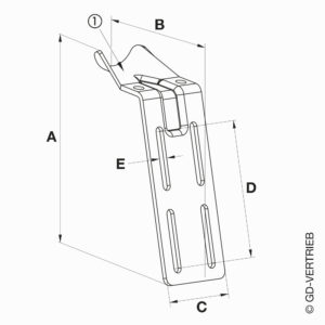 Knierohrhalter