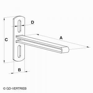 Wandhalter für vertikale Rohre