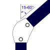 Kniestück mit Winkel 105°–165° (A7) – Bild 2
